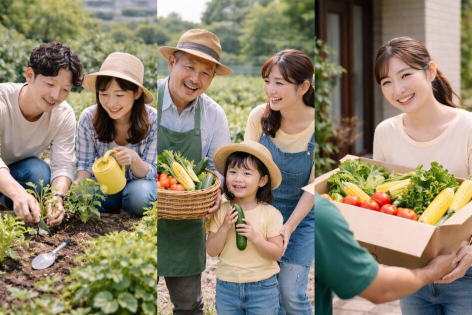 シェア畑相模原が合わない時の選択肢｜家庭菜園・市民農園・野菜宅配