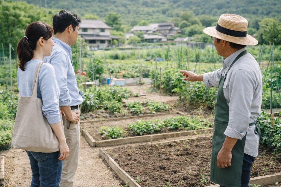 シェア畑箕面は「実移動→見学→区画」で決める