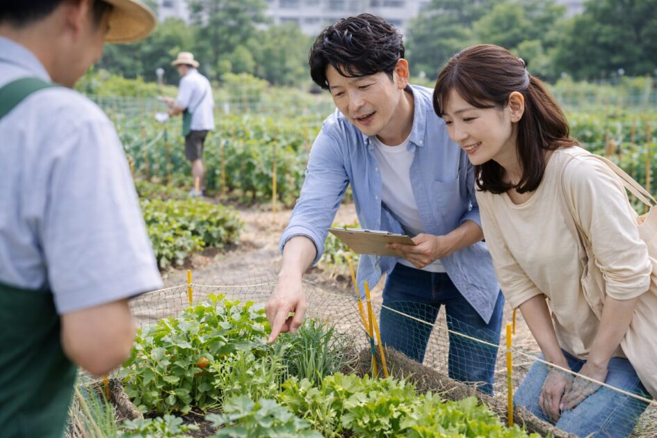 シェア畑江田は「実移動→見学→区画」で決める