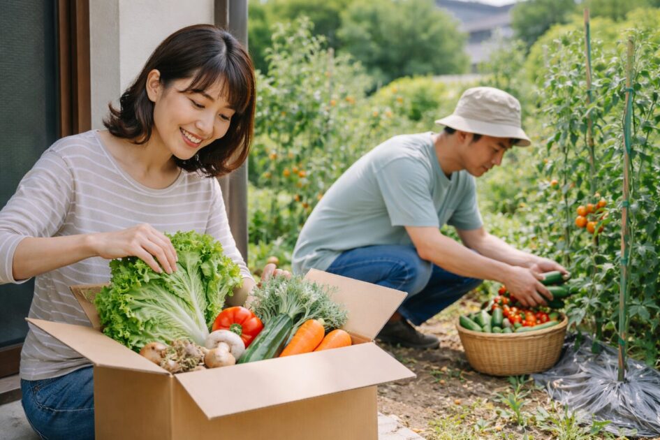 忙しい週の逃げ道｜畑と宅配を分けて考える