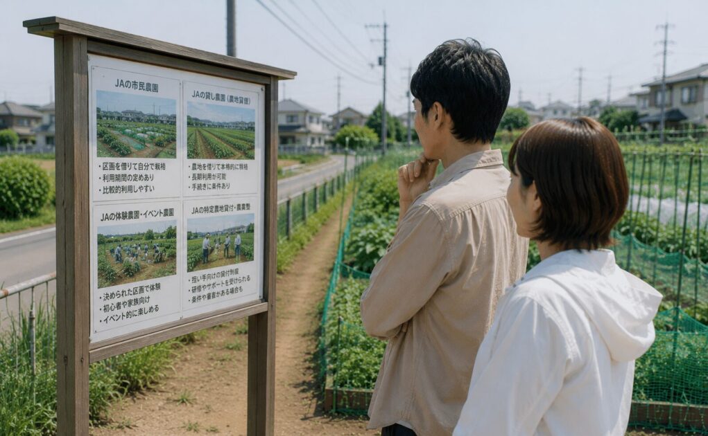 JAで畑を借りる方法はひとつではない