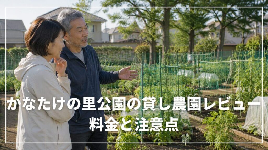 かなたけの里公園の貸し農園レビュー｜料金と注意点