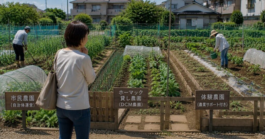 ホーマック貸し農園と市民農園・体験農園の違い